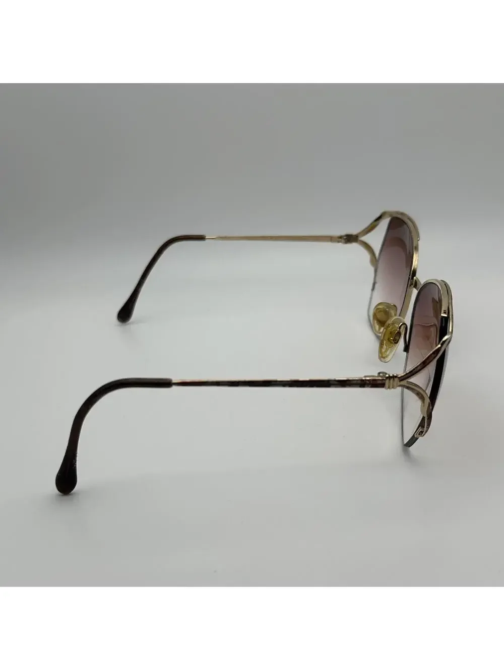 Vintage Luxottica Blair Gold Electroplated Prescription Sunglasses Frames